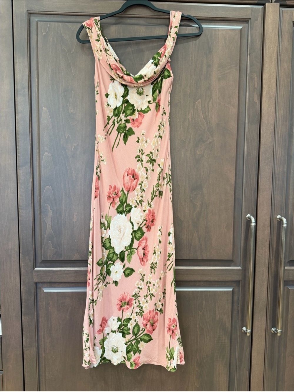 Reformation Reya Assymetric Floral Midi Dress - Size 8